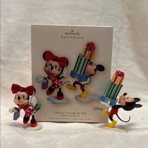 Hallmark Keepsake Mickey & Minnie Christmas Ornaments